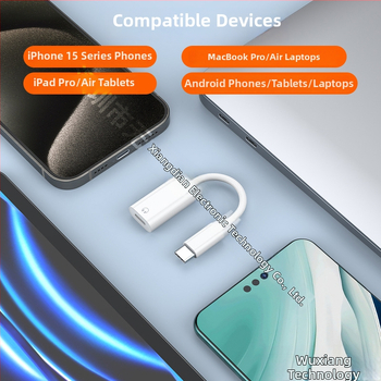 Type-C na Lightning slúchadlový adaptér pre Apple slúchadlá – univerzálna kompatibilita