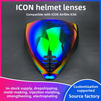 Šošovka na prilbu Ghost Face Airflite — HD elektroplátovaná šošovka, denno-nočná univerzálna kompatibilita, príslušenstvo k prilbe