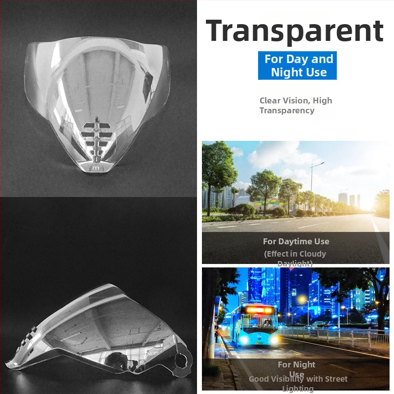 Šošovka na prilbu Ghost Face Airflite — HD elektroplátovaná šošovka, denno-nočná univerzálna kompatibilita, príslušenstvo k prilbe