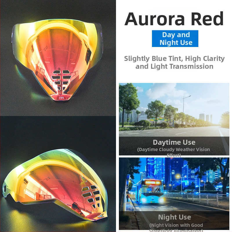 Šošovka na prilbu Ghost Face Airflite — HD elektroplátovaná šošovka, denno-nočná univerzálna kompatibilita, príslušenstvo k prilbe