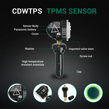 TPMS senzor tlaka guma — Modeli: 13598773, 13516165, 13506028, 13581561, 20922901N, 2285; Raspon mjerenja: 0-900; Točnost: 0.1; Težina: 30 g; Za obiteljski automobil