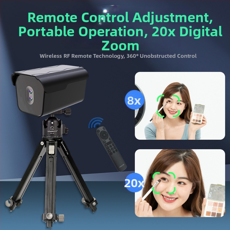 Webkamera pre živé vysielanie, 4K Ultra HD, 12 MP senzor, dvojitá kamera, automatické zaostrovanie, zabudovaný mikrofón