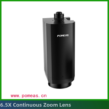 POMEAS 6.5x plynulý zoom objektív pre kamery strojového videnia