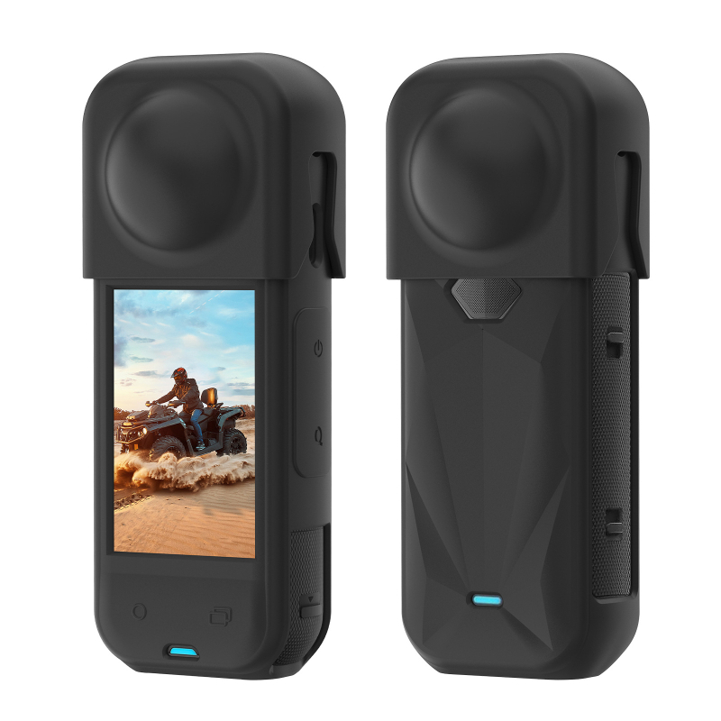 Insta360 X5 silikon kućište, OEM zaštitni pokrov tijela, kompatibilan s Shadow Stone objektivom, uključuje zaštitni kapak za objektiv i zaštitni pokrov tijela