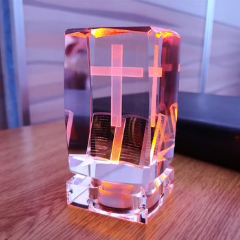 Κρυστάλλινο σταυρό για σπίτι και αυτοκίνητο — επιτραπέζιο διακοσμητικό, απλό στυλ; Υλικό: κρύσταλλο; Λειτουργία: διακόσμηση