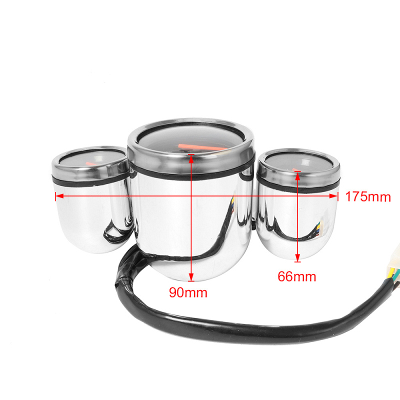 Panou de instrumente pentru motocicletă – Odometru, construcție metalică, ansamblu de instrumente