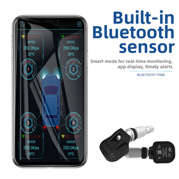 Bluetooth bežični ugrađeni senzor tlaka TPMS - monitor tlaka guma za automobile i kamione, s digitalnim zaslonom