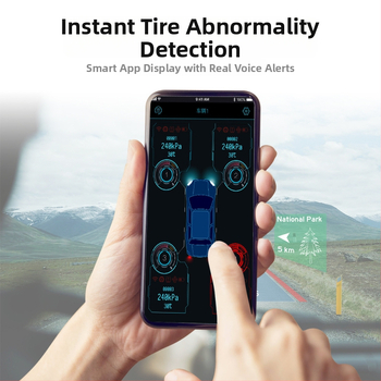 Bluetooth bežični ugrađeni senzor tlaka TPMS - monitor tlaka guma za automobile i kamione, s digitalnim zaslonom