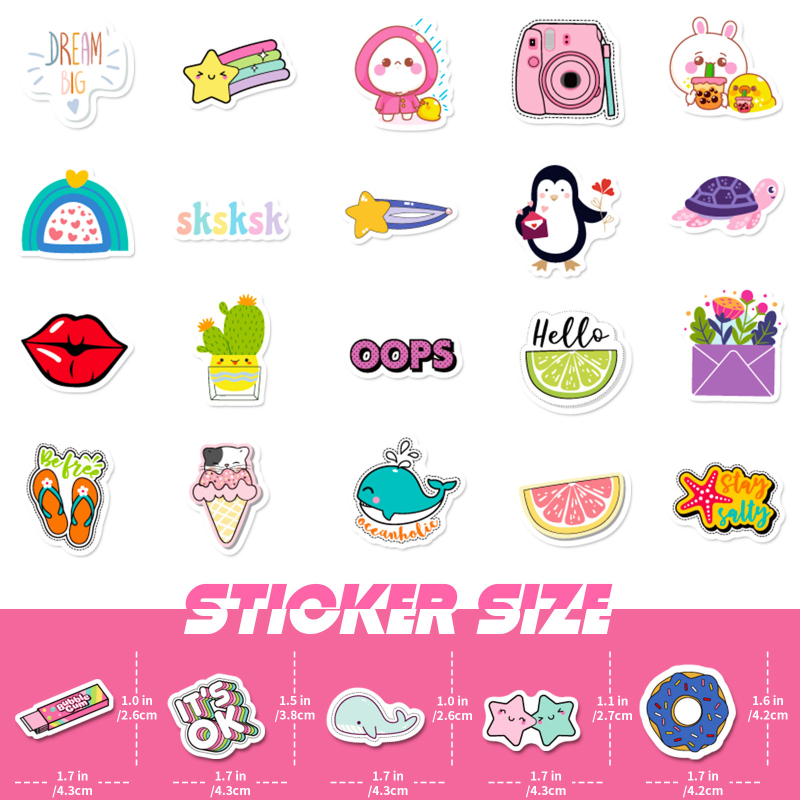 Set de stickere pentru cameră – rezistente la apă, autoadezive, stil nordic, imprimare offset