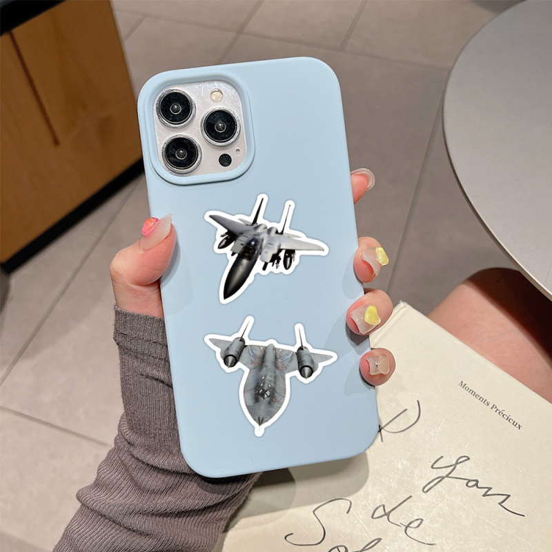60 kom graffiti naljepnica s motivom borbenih zrakoplova, vodootporne, DIY za mobitel i prtljagu, HD ispis, nordijski stil