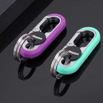 Kljucni lanac za automobil s dvostrukim prstenom od titan čelika, poklon