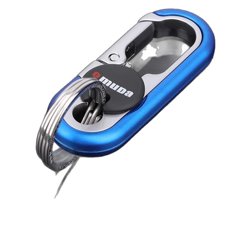 Kljucni lanac za automobil s dvostrukim prstenom od titan čelika, poklon