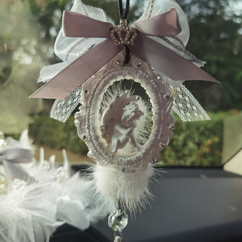 Διακοσμητικό αυτοκινήτου σε σχήμα καρδιάς από ρητίνη, αρωματοθεραπεία, κινεζικού παραδοσιακού στυλ