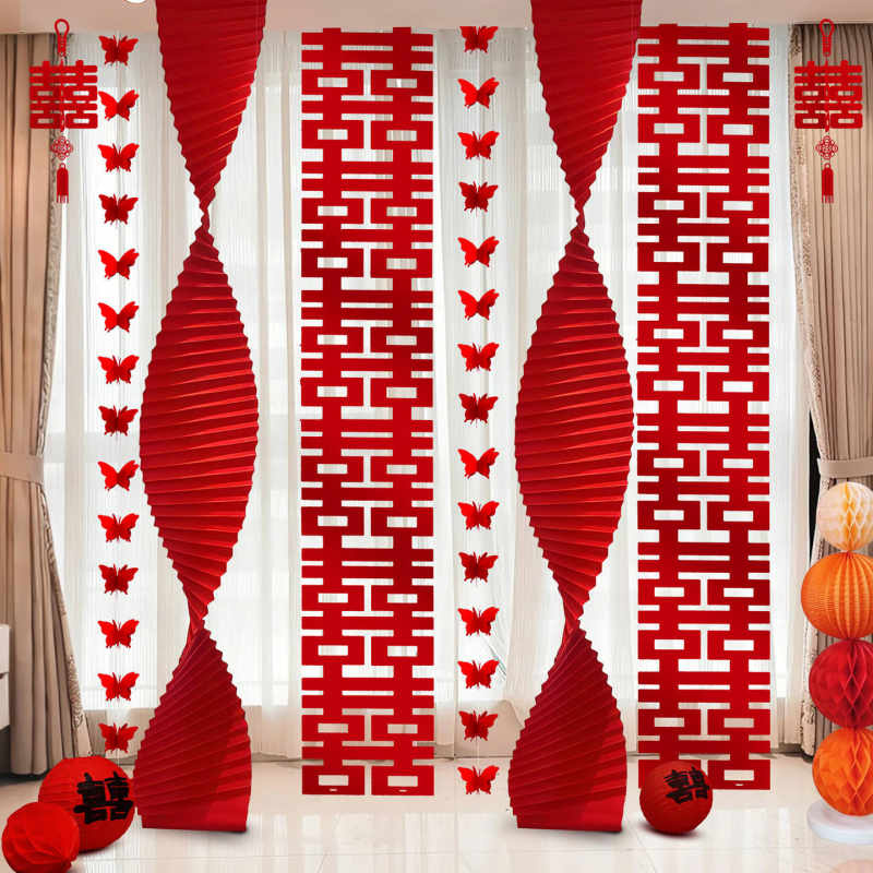 Set dekoracija prostora za vjenčanje — rekviziti od trake, marka Gong Huang, za vjenčanje