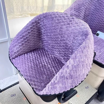 Husă pentru șa triciclu electric – pluș, rezistentă la vânt, căldură de iarnă, pentru toate anotimpurile, potrivire universală