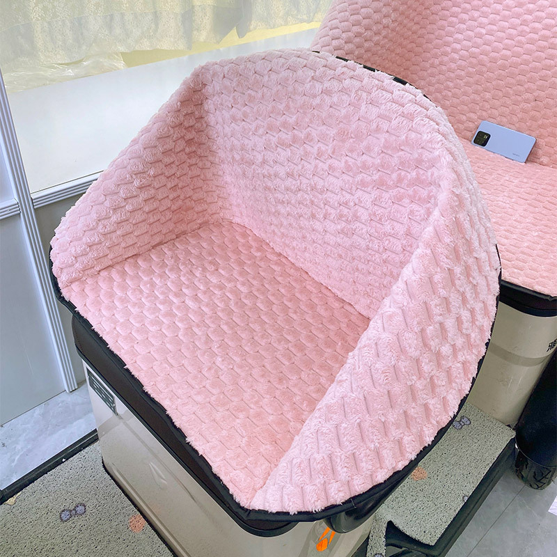 Husă pentru șa triciclu electric – pluș, rezistentă la vânt, căldură de iarnă, pentru toate anotimpurile, potrivire universală