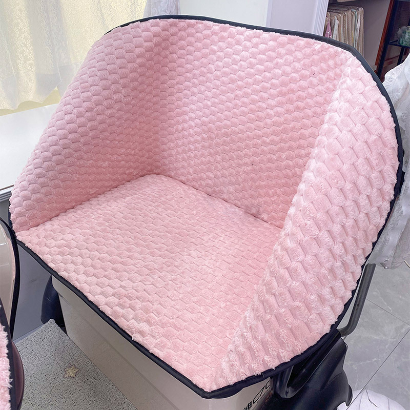 Husă pentru șa triciclu electric – pluș, rezistentă la vânt, căldură de iarnă, pentru toate anotimpurile, potrivire universală