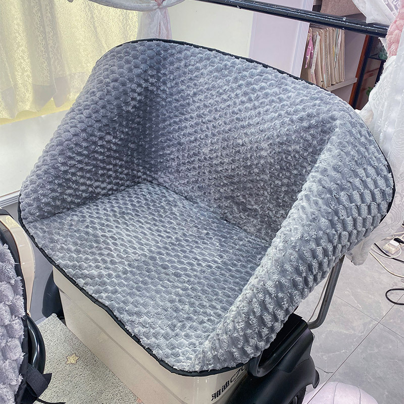 Husă pentru șa triciclu electric – pluș, rezistentă la vânt, căldură de iarnă, pentru toate anotimpurile, potrivire universală