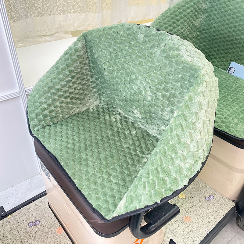 Husă pentru șa triciclu electric – pluș, rezistentă la vânt, căldură de iarnă, pentru toate anotimpurile, potrivire universală