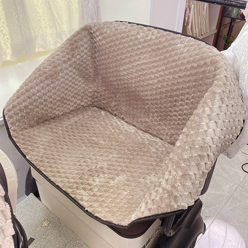 Husă pentru șa triciclu electric – pluș, rezistentă la vânt, căldură de iarnă, pentru toate anotimpurile, potrivire universală