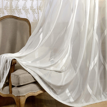 Завеса от полиестер, жакардова тъкана материя, полупропускаща светлина 40-70%, подходяща за дневна, спалня и кабинет