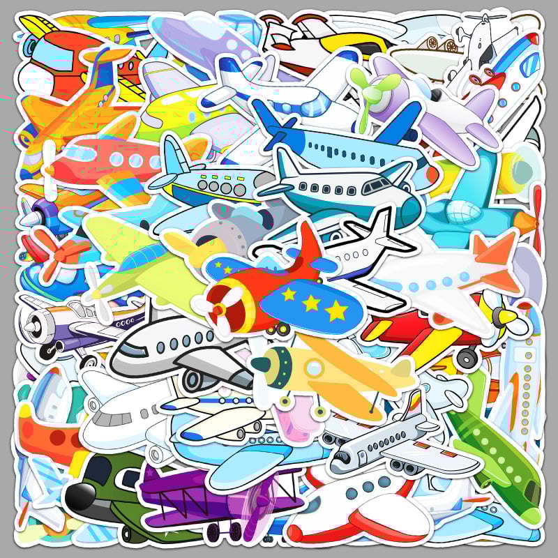 Set de autocolante pentru husă de telefon și sticlă — 51 autocolante graffiti cu avioane. Brand: Poetry; Lipire: Da; Acord IP: Nu; Stil: Lovable wind; Proces: imprimare, offset