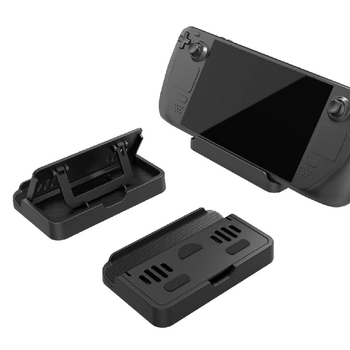 Steam Deck állítható alap-tartó 6 csúszásgátló matricával és hűtőnyílásokkal (Márka: PGTECH; Modell: Steam Deck; Anyag: ABS+PVC; Súly: 176 g)