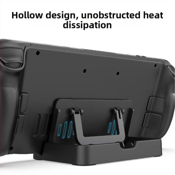 Nastaviteľný základný držiak pre Steam Deck so 6 protiskĺzovými nálepkami a chladiacimi otvormi (Značka: PGTECH; Model: Steam Deck; Materiál: ABS+PVC; Hmotnosť: 176 g)