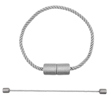 Curea magnetic cilindrică pentru perdea, design fără găuri, material: magnet, fir poliester; personalizabil; marcă privată autorizată; stil modern minimalist