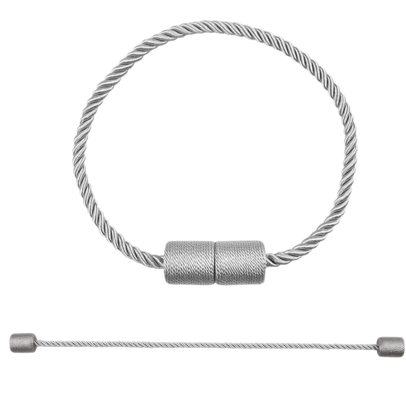 Curea magnetic cilindrică pentru perdea, design fără găuri, material: magnet, fir poliester; personalizabil; marcă privată autorizată; stil modern minimalist