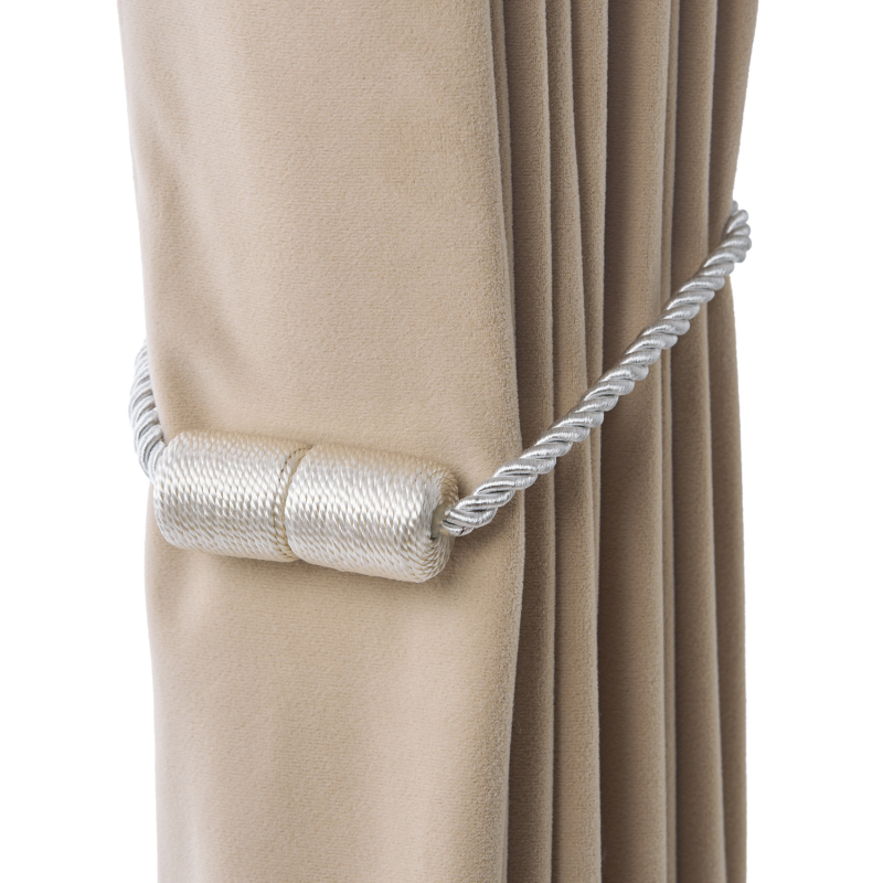 Curea magnetic cilindrică pentru perdea, design fără găuri, material: magnet, fir poliester; personalizabil; marcă privată autorizată; stil modern minimalist