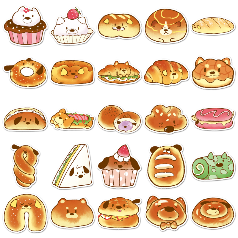 Youyi naljepnice: Original Bread Dog sladak karikaturni motiv, tisak, offset tisak, 30 g