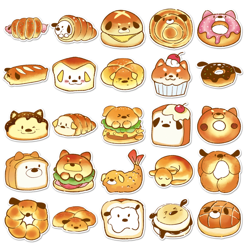 Youyi naljepnice: Original Bread Dog sladak karikaturni motiv, tisak, offset tisak, 30 g