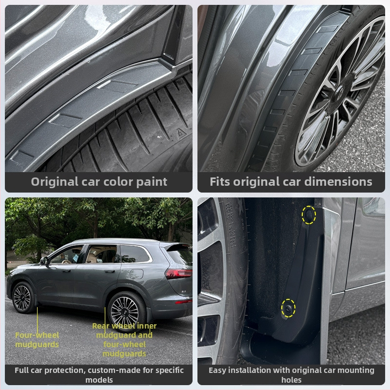 Liner blatníkov pre Wenjie M7 – predné a zadné ochranné panely kolies, z plastu, kompatibilné s modelmi 24–25