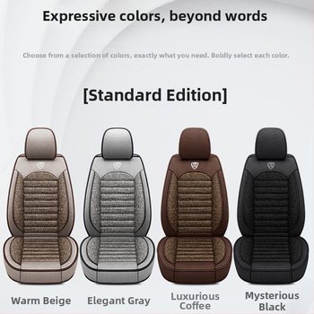 Len ülésvédők autóhoz, teljesen záródó, univerzális négyévszakos, varrás stílus, töltet: szivacs