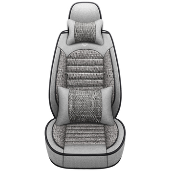 Len ülésvédők autóhoz, teljesen záródó, univerzális négyévszakos, varrás stílus, töltet: szivacs