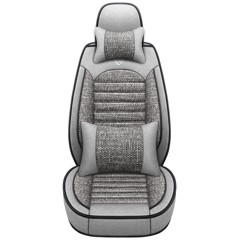 Len ülésvédők autóhoz, teljesen záródó, univerzális négyévszakos, varrás stílus, töltet: szivacs
