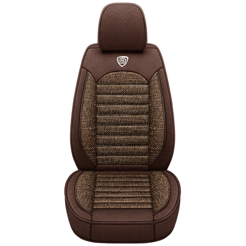 Len ülésvédők autóhoz, teljesen záródó, univerzális négyévszakos, varrás stílus, töltet: szivacs