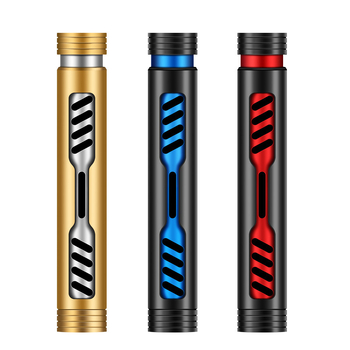 Illatklipsz autó légcsatornához – fémes parfüm tartó, tömör illatmag, forgó vezérlés, cinkötvözet, virágos illat