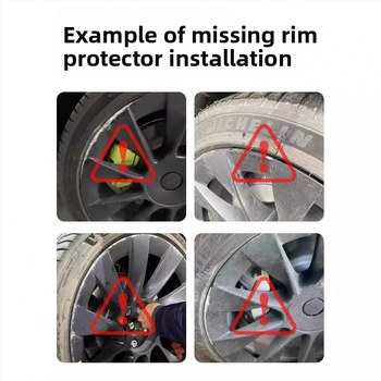 Ochranný kruh krytu kolies Tesla Model Y, protiškrabaniu, úprava vzhľadu, plast