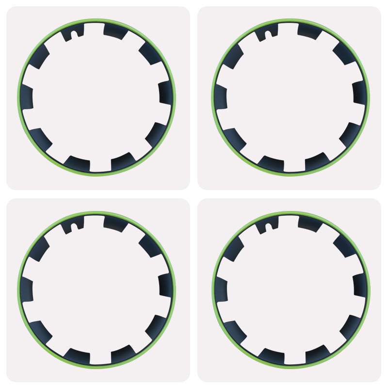 Inel de protecție pentru capacele de jantă Tesla Model Y, anti-zgâri, modificare a aspectului, plastic