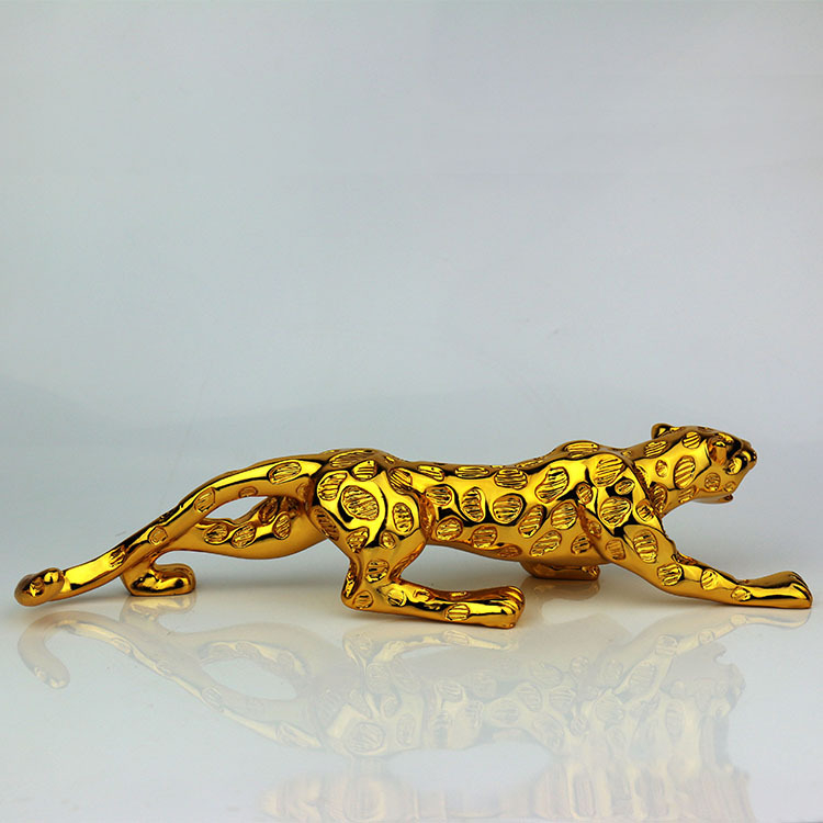 Διακοσμητικό αυτοκινήτου με λεοπάρδαλη διαμαντιών, ρητίνη, μοντέρνο στυλ, διακοσμητική λειτουργία