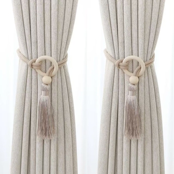 Cârlige pentru perdea, material textil, stil modern minimalist, reglabil, cu spațiu de depozitare