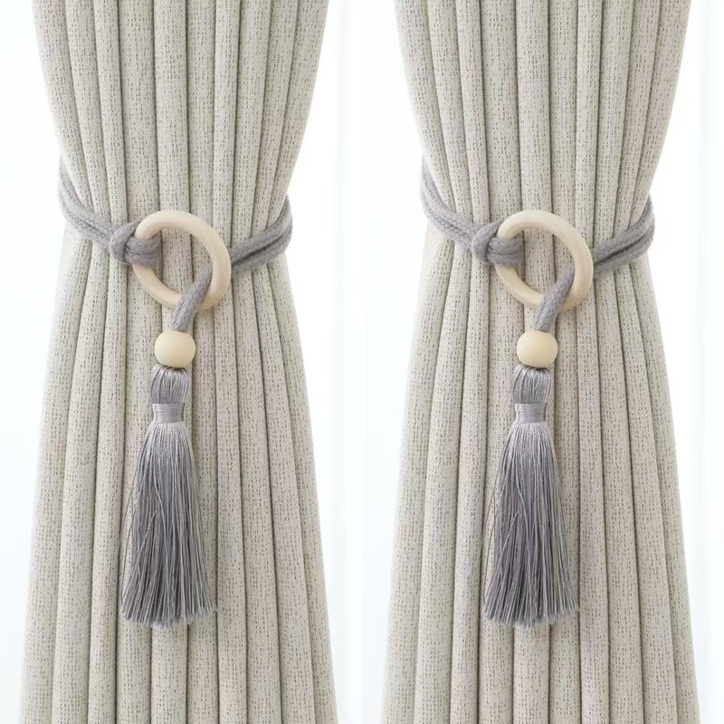 Cârlige pentru perdea, material textil, stil modern minimalist, reglabil, cu spațiu de depozitare