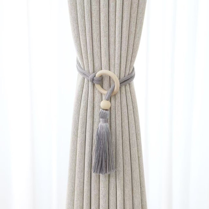 Cârlige pentru perdea, material textil, stil modern minimalist, reglabil, cu spațiu de depozitare