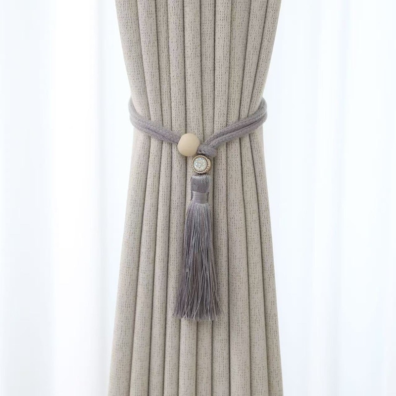 Cârlige pentru perdea, material textil, stil modern minimalist, reglabil, cu spațiu de depozitare