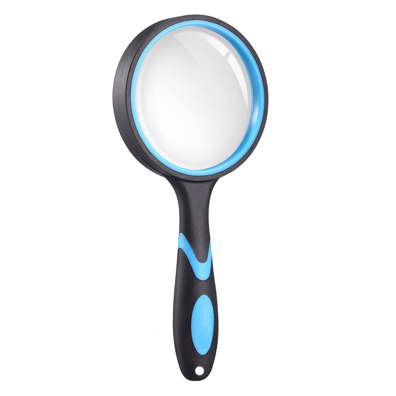 Εξωτερικός παιδικός μεγεθυντικός φακός, ανθεκτικός σε πτώσεις, με αυξημένο κείμενο, διχρωματικό γυαλί και λαβή από υγρό καουτσούκ (Προέλευση: Κίνα; Εισαγωγή: Όχι; Κύρια αγορά: Άλλο; Ιδιωτικά σήματα: Όχι)