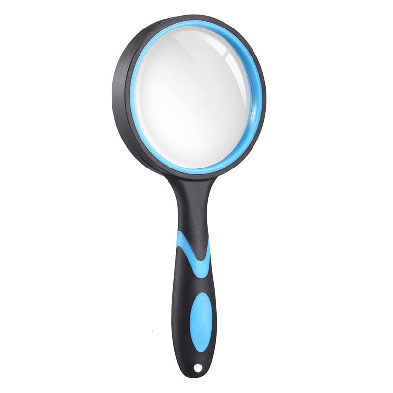 Εξωτερικός παιδικός μεγεθυντικός φακός, ανθεκτικός σε πτώσεις, με αυξημένο κείμενο, διχρωματικό γυαλί και λαβή από υγρό καουτσούκ (Προέλευση: Κίνα; Εισαγωγή: Όχι; Κύρια αγορά: Άλλο; Ιδιωτικά σήματα: Όχι)