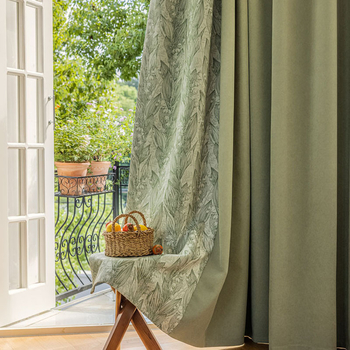 Zavjese Lily of the Valley, američki retro stil, lagani francuski stil, 2026, visoko zatamnjenje, dnevni boravak, elegantne chenille velvet zavjese