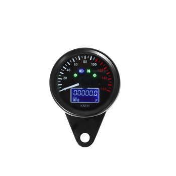 Ansamblu de instrumente pentru motocicletă: design retro modificat, odometru mecanic, afișaj LCD, indicator de combustibil multifuncțional, universal